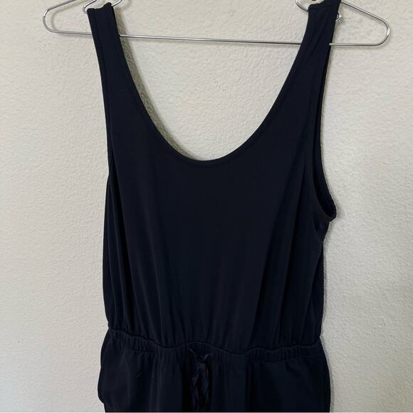 Girlfriend Collective Black Stretch Jersey Jumpsuit Scoop Neck Sleeveless Size M - Picture 4 of 6